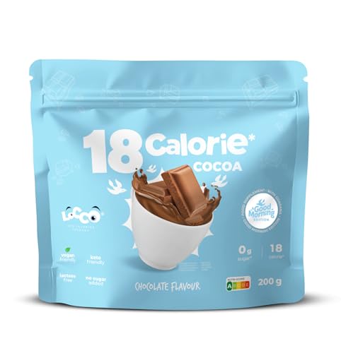Locco Kakao ohne Zucker 200g | Heiße Schokolade | Veganer, Keto, Laktosefrei | Trinkschokolade | Keine Fette | Kalorienfrei (Guarana) von LOCCO LOW CALORIES COMPANY