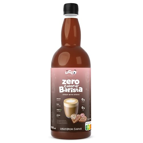 Locco Kalorienfreier Barista-Sirup mit Stevia – Vegan, Keto, Glutenfrei, Zuckerfrei, Null-Kalorien, Gingerbread, 1L Locco Kalorienfreier Barista-Sirup mit Stevia – Vegan, Keto, Glutenfrei, Zuckerfrei, Null-Kalorien, Gingerbread, 1L von LOCCO LOW CALORIES COMPANY