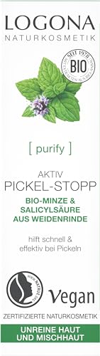 Logona PURIFY Aktiv Pickel-Stopp Bio-Minze & Salicylsäure (6 x 6 ml) von LOGONA Naturkosmetik