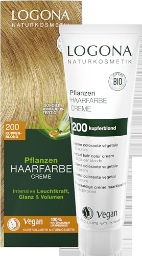 Logona Pflanzen Haarfarbe Creme 200 kupferblond (6 x 150 ml) von LOGONA Naturkosmetik