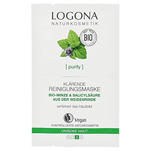 Logona Klärende Reinigungsmaske mit Minze (15 ml) von LOGONA Naturkosmetik