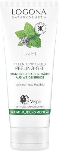 Logona PURIFY Tiefenreinigendes Peeling Gel Bio-Minze & S (2 x 100 ml) von LOGONA Naturkosmetik