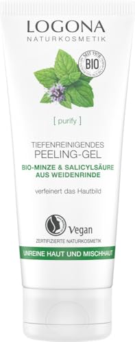 Logona PURIFY Tiefenreinigendes Peeling Gel Bio-Minze & S (2 x 100 ml) von LOGONA Naturkosmetik