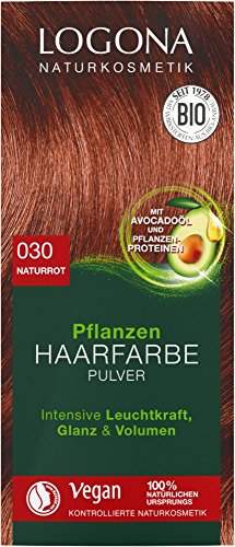 Logona Pflanzen-Haarfarbe-Pulver naturrot (100 g) von LOGONA Naturkosmetik