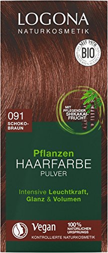 Logona Pflanzen-Haarfarbe-Pulver schokobraun (100 g) von LOGONA Naturkosmetik
