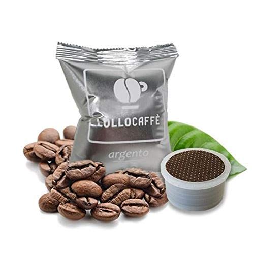 200 Kapseln Lollo Caffe' kompatibel mit Espresso Point Mischung Silber Espresso von LOLLO