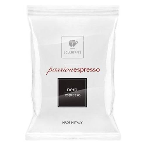 LOLLO Caffè PassionEspresso Nero | 100 Kaffeekapseln | Box mit 100 Kaffee Kapseln | Charaktervoller Espresso | Espresso Kapseln kompatibel mit Nespresso Kaffeemaschinen von LOLLO