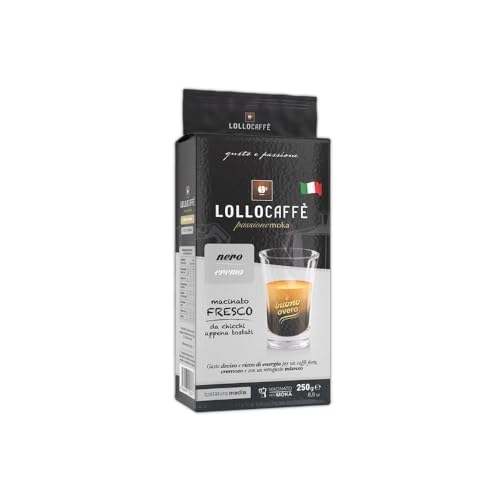 LOLLO Kaffee CREMA NERA Macinato Fresco, gemahlener Bohnenkaffee (10 x 250g) von LOLLO