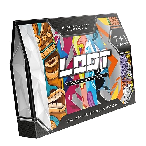 LOOT - 7 plus 1 Starter-Pack Game Booster/Energy Drink mit 200 mg Koffein & Taurin / 8 Proben für Konzentration, Ausdauer & Reaktionsfähigkeit/Gaming Pulver von LOOT