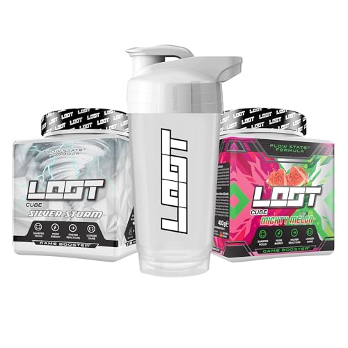 LOOT - Premium Game Booster Silver Melon Bundle | Energy Drink mit Flow-State Formel | 2x 50 Servings (400g) mit Koffein | 20 hochdosierte Inhaltsstoffe | Ausdauer von LOOT