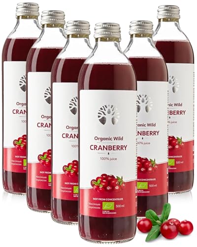 LOOV Bio Wildcranberry-Saft, 100% Direktsaft aus frischen Bio-Cranberries, Muttersaft, ohne Zuckerzusatz, ohne Wasserzusatz, wild gewachsen, in Glasflaschen, 6x500 ml LOOV Bio Wildcranberry-Saft, 100% Direktsaft aus frischen Bio-Cranberries, Muttersaft, ohne Zuckerzusatz, ohne Wasserzusatz, wild gewachsen, in Glasflaschen, 6x500 ml von LOOV