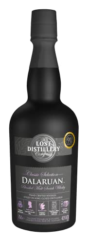 Dalaruan Classic Selection from The Lost Distillery Company. 700ml, 43% Abv, Non Chill Filtered, Blended malt Scotch Whisky. Sherry finished smoky Campbeltown style. Lost Scotch Whisky Legends Reborn. … von LOST DISTILLERY COMPANY