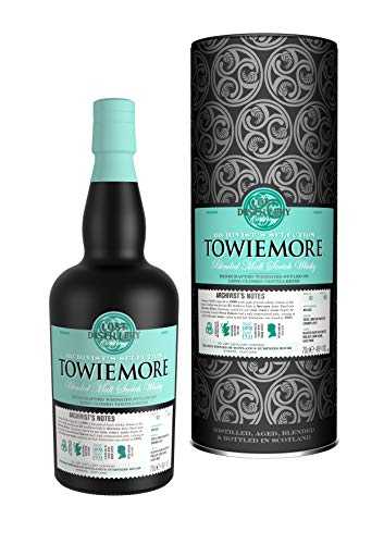 Towiemore Archivist's Selection from The Lost Distillery Company. 700ml, 46% Abv, Non Chill Filtered, Blended malt Scotch Whisky. Sherry finished Speyside style. Lost Scotch Whisky Legends Reborn. … von LOST DISTILLERY COMPANY
