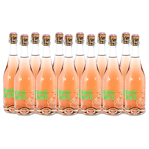 Louie Louie Sekt rosé (12 x 0,75 l), perfekt auch als Geschenk für Frauen aber auch Männer. Bio & Vegan. Winzersekt rosé trocken 11,5%, aus deutschen Qualitätsweinen von LOUIE LOUIE