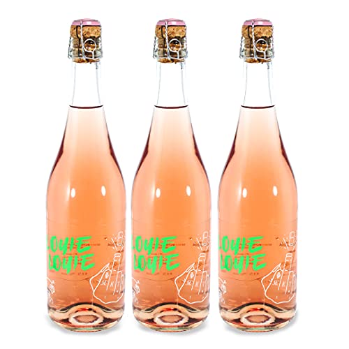 Louie Louie Sekt rosé (3 x 0,75 l), perfekt auch als Geschenk für Frauen aber auch Männer. Bio & Vegan. Winzersekt rosé trocken 11,5%, aus deutschen Qualitätsweinen von LOUIE LOUIE