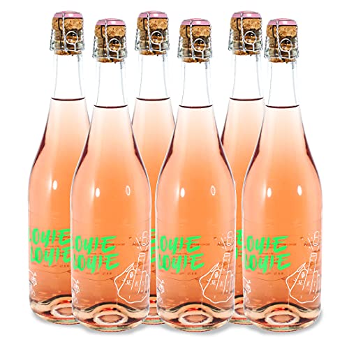 Louie Louie Sekt rosé (6 x 0,75 l), perfekt auch als Geschenk für Frauen aber auch Männer. Bio & Vegan. Winzersekt rosé trocken 11,5%, aus deutschen Qualitätsweinen von LOUIE LOUIE