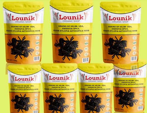 Selimkörner-Lounik Organic Shop Grains of Selim- Uda,Super Fresh African Black Pepper, Easy To Use & Store, Adds An Aromatic Note To Stews, Soups & More- Bundle of 7 Packs Selimkörner-Lounik Organic Shop Grains of Selim- Uda,Super Fresh African Black Pepper, Easy To Use & Store, Adds An Aromatic Note To Stews, Soups & More- Bundle of 7 Packs von LOUNIK