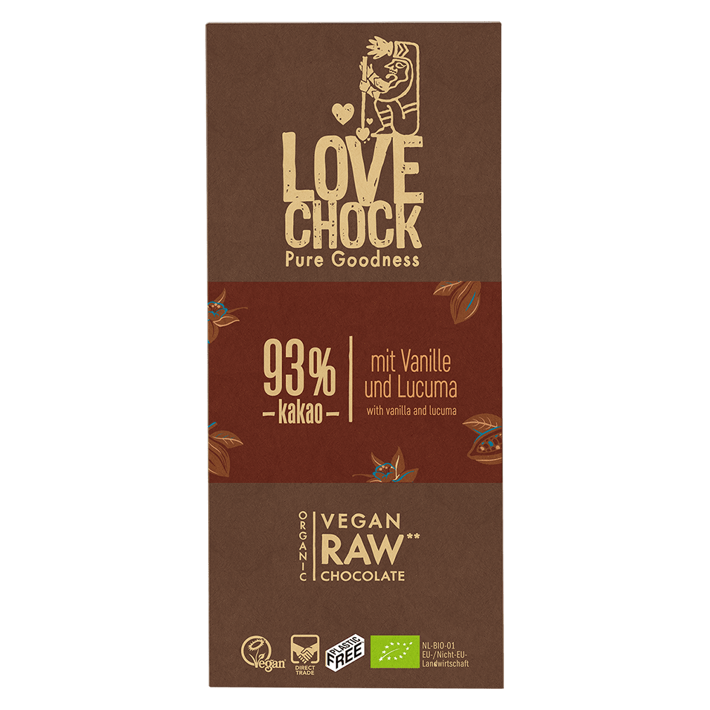 Bio Raw 93% Pur Kakao Rohschokolade Bio Raw 93% Pur Kakao Rohschokolade von LOVECHOCK