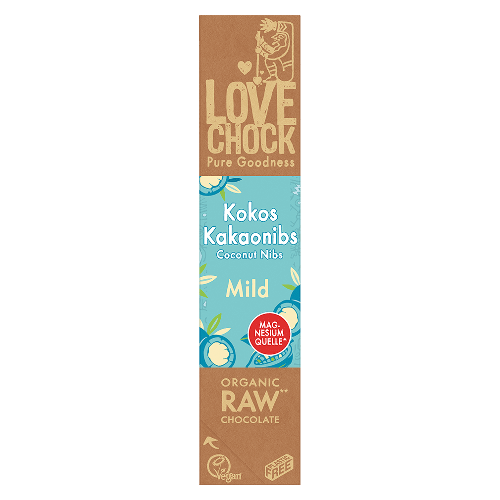 Bio Raw Kokos Kakaonibs Creamy Schokoriegel Bio Raw Kokos Kakaonibs Creamy Schokoriegel von LOVECHOCK