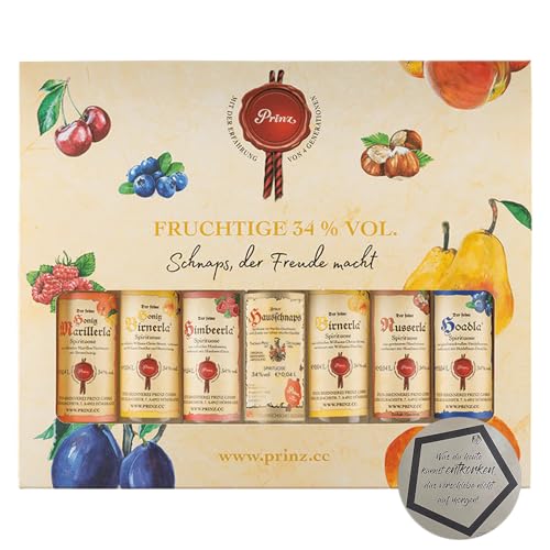 Der Kleine Fruchtgenuss im Edlen Genuss Paket – 7 x 0.04 l Liköre mit 34% vol. inkl. LOVEVINO Silver Button Sticker Der Kleine Fruchtgenuss im Edlen Genuss Paket – 7 x 0.04 l Liköre mit 34% vol. inkl. LOVEVINO Silver Button Sticker von LOVEVINO.eu