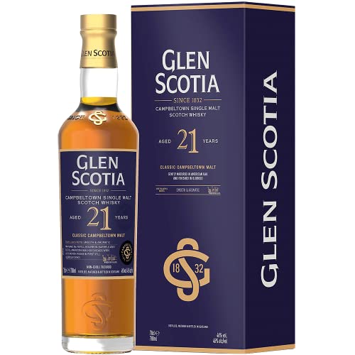 Glen Scotia | 21 Years Old Classic Campbeltown Single Malt Scotch Whisky 0.7 l 46% vol von LOVEVINO.eu