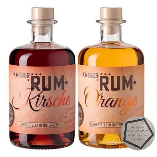 Prinz Rum 2er Set 40% vol | 1 Flasche Kirsch Likör 0.5 l & 1 Flasche Orange Likör 0.5 l inkl. LOVEVINO Silver Button Sticker Prinz Rum 2er Set 40% vol | 1 Flasche Kirsch Likör 0.5 l & 1 Flasche Orange Likör 0.5 l inkl. LOVEVINO Silver Button Sticker von LOVEVINO.eu