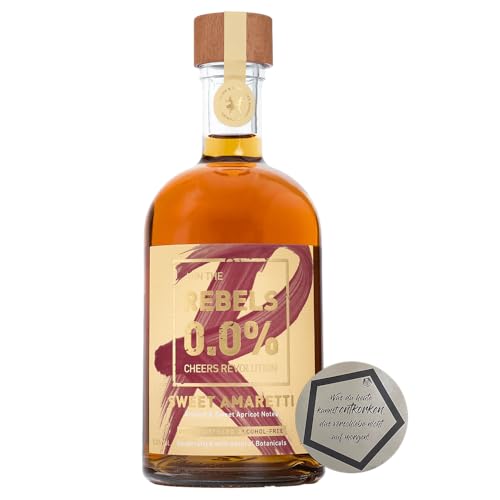 Rebels 0,0% Sweet Amaretti 0.50 l inkl. LOVEVINO Silver Button Sticker von LOVEVINO.eu