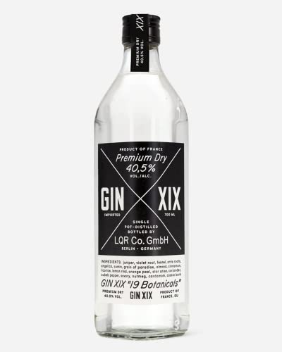 LQR Co. Premium Dry Gin XIX | Gin Mit Intensivem Duft & Geschmack | Ideal Für Die Hausbar & Beliebtes Geschenk Für Männer | 700ml (40,5% Vol.) von LQR Company