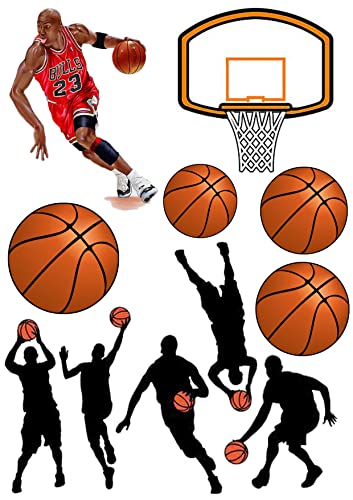 Basketball 11 Stück, Tortenaufleger Geburtstag, … Oblate Premium von LRSweetdesign