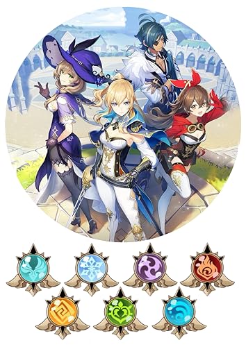 "GENSHIN IMPACT" Tortenaufleger 20cm Obleten Premium von LRSweetdesign