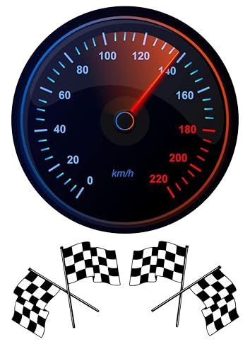 Tachometer Tortenaufleger 20cm Obleten Premium von LRSweetdesign