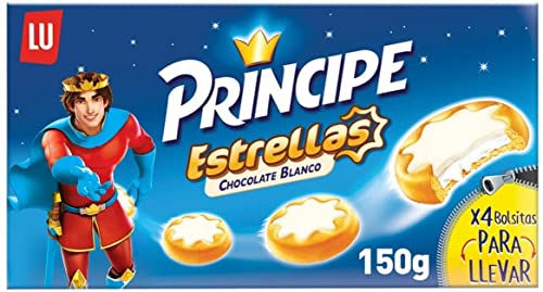 Galletas Lu Príncipe Estrellas Rellena De Chocolate Blanco 150gr von LU