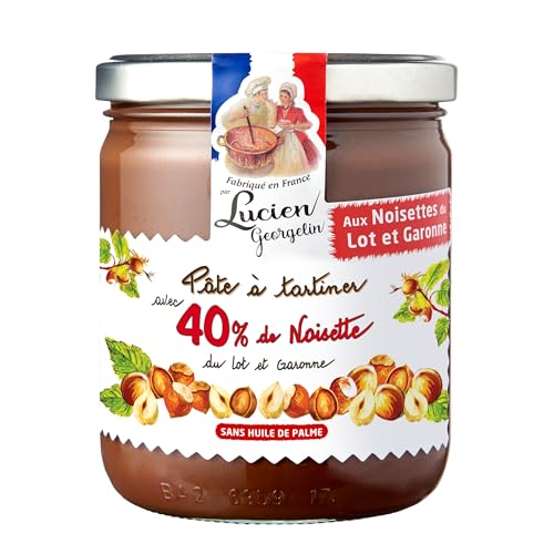 Lucien Georgelin Pâte à tartiner aux noisettes du Lot et Garonne Haselnussaufstrich mit 40% Nuss Anteil Lucien Georgelin Pâte à tartiner aux noisettes du Lot et Garonne Haselnussaufstrich mit 40% Nuss Anteil von LUCIEN GEORGELIN