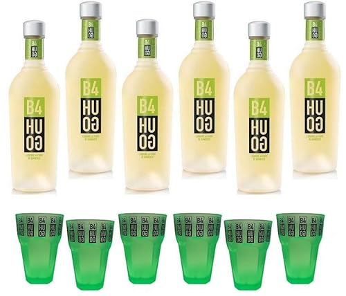 LUIGI FRANCOLI B4H HOLUNDERBLÜTEN LIKÖR 70 CL 6 FLASCHEN MIT 6 GLÄSERN B4HUGO von LUIGI FRANCOLI