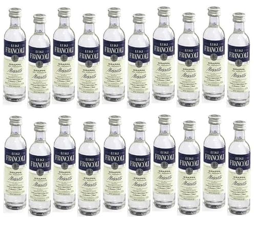LUIGI FRANCOLI GRAPPA MOSCATO DEL PIEMONTE MIGNON 20 BOTTIGLIETTE 50 ML von LUIGI FRANCOLI