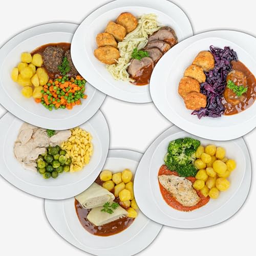 LUNCH4YOU Fertiggerichte – frisch zubereitet und gekühlt geliefert | Hausgemachtes Fertigessen, gesunde Mahlzeit & schnelles Essen für die Mikrowelle | 6 x 500g – (German Style Box) von LUNCH4YOU