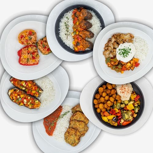 LUNCH4YOU Fertiggerichte – frisch zubereitet und gekühlt geliefert | Hausgemachtes Fertigessen, gesunde Mahlzeit & schnelles Essen für die Mikrowelle | 6 x 500g – (Mediterranean Style Box) von LUNCH4YOU