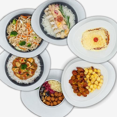 LUNCH4YOU Fertiggerichte – frisch zubereitet und gekühlt geliefert | Hausgemachtes Fertigessen, gesunde Mahlzeit & schnelles Essen für die Mikrowelle | 6 x 500g – (Yummy Style Box) von LUNCH4YOU