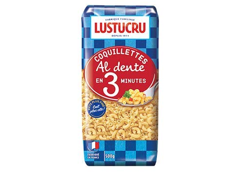 Lustucru - Coquillettes Al dente en 3 Minuten – 500 g. von LUSTUCRU