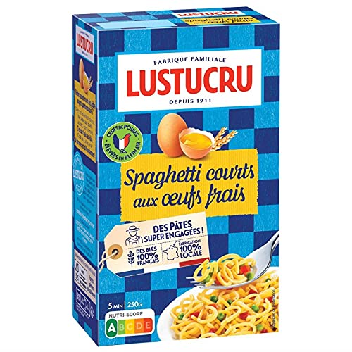 Lustucru - Pasta für Eier Kosten Spaghetti Short 250G - Lot De 4 - Preis pro Los - Schnelle Lieferung von LUSTUCRU