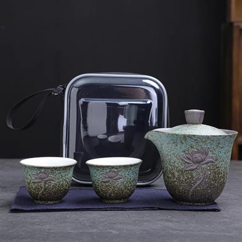 chinesisches Teeservice, chinesische Keramik-Teetasse, Lotus Kung Fu Reise Tee-Set Keramik Teekanne Teetasse Gaiwan Porzellan Teaset Wasserkocher Teegeschirr Sets Drink Tee Zeremonie Teekanne ( Color chinesisches Teeservice, chinesische Keramik-Teetasse, Lotus Kung Fu Reise Tee-Set Keramik Teekanne Teetasse Gaiwan Porzellan Teaset Wasserkocher Teegeschirr Sets Drink Tee Zeremonie Teekanne ( Color von LVUNZJCA