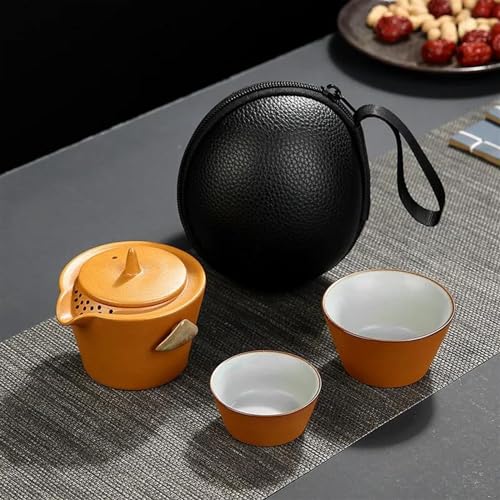 chinesisches Teeservice, chinesische Keramik-Teetasse, Reise-Teeset-Tragetasche Gaiwan Teekanne Teetassen The Ru Kiln Quick Pass Cup 1 Kanne 2 Tassen Outdoor-Keramik-Kung-Fu-Teeset Teekanne (Color : chinesisches Teeservice, chinesische Keramik-Teetasse, Reise-Teeset-Tragetasche Gaiwan Teekanne Teetassen The Ru Kiln Quick Pass Cup 1 Kanne 2 Tassen Outdoor-Keramik-Kung-Fu-Teeset Teekanne (Color : von LVUNZJCA