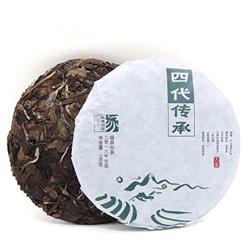 LWXLJMJZC-2016 Jahr Aged Shoumei Weißtee Kuchen Fuding Chuan Cheng Weißer Tee Natürlich Chinesischer Weißtee 100g von LWXLJMJZC