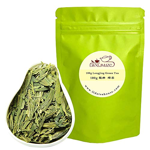LWXLJMJZC -50 Tassen Spring Long Jing (Dragon Well) Grüner Tee lose Blätter Chinesischer Grüntee -100 g von LWXLJMJZC