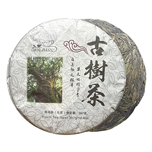 LWXLJMJZC- 2010 Jahr Aged Roher Puerh-Tee Yunnan Ungekocht Pu Erh Tee Natürlich Chinesischer Puer-Tee-Kuchen 357g von LWXLJMJZC