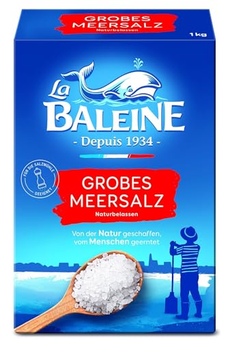 La Baleine - Meersalz grob - Vorteilspack 1 kg - geernted in Salzgärten in Südfrankreich am Mittelmeer - einzigartige Reinheit La Baleine - Meersalz grob - Vorteilspack 1 kg - geernted in Salzgärten in Südfrankreich am Mittelmeer - einzigartige Reinheit von La Baleine