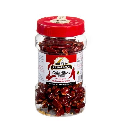 Chili Pfeffer Schoten / Guindillas en rama - 80 gr von La Barraca