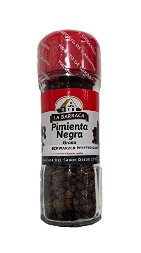 Schwarzer Pfeffer Korn/ Pimienta negra en grano - 40 gr von La Barraca