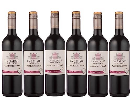 La Baume St Paul - Alkoholfreier Rotwein, Cabernet und Syrah - Wein ohne Alkohol (6 x 0,75L) von La Baume