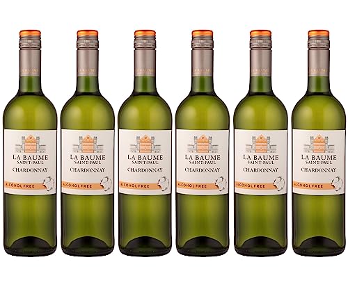La Baume St Paul - Alkoholfreier Weißwein, Chardonnay - Wein ohne Alkohol (6 x 0,75L) von La Baume